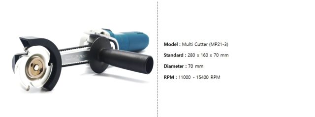 MP21-3-M Manpa Multi Cutter MASTER KIT [Includes Extension and additional blade]