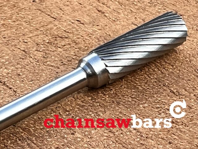 A4.0 4.0mm[5/32"] Carbide Sharpening Burr - Sharpens 3/8 Lo Pro and 1/4 .050[1.3mm]
