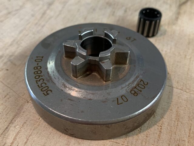 577 38 97-01 Husqvarna Spur Sprocket 3/8 Lo Pro x6 tooth T540XP, T540 XP II [Includes Bearing] - Image 3