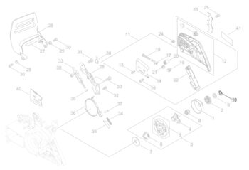 V583-000440 Clutch Drum E-Clip for Echo CS-590, CS-601 and CS-621SX