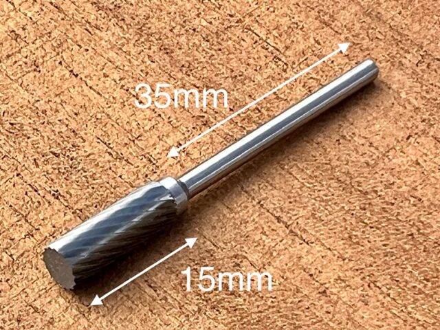 A4.0 4.0mm[5/32"] Carbide Sharpening Burr - Sharpens 3/8 Lo Pro and 1/4 .050[1.3mm] - Image 2