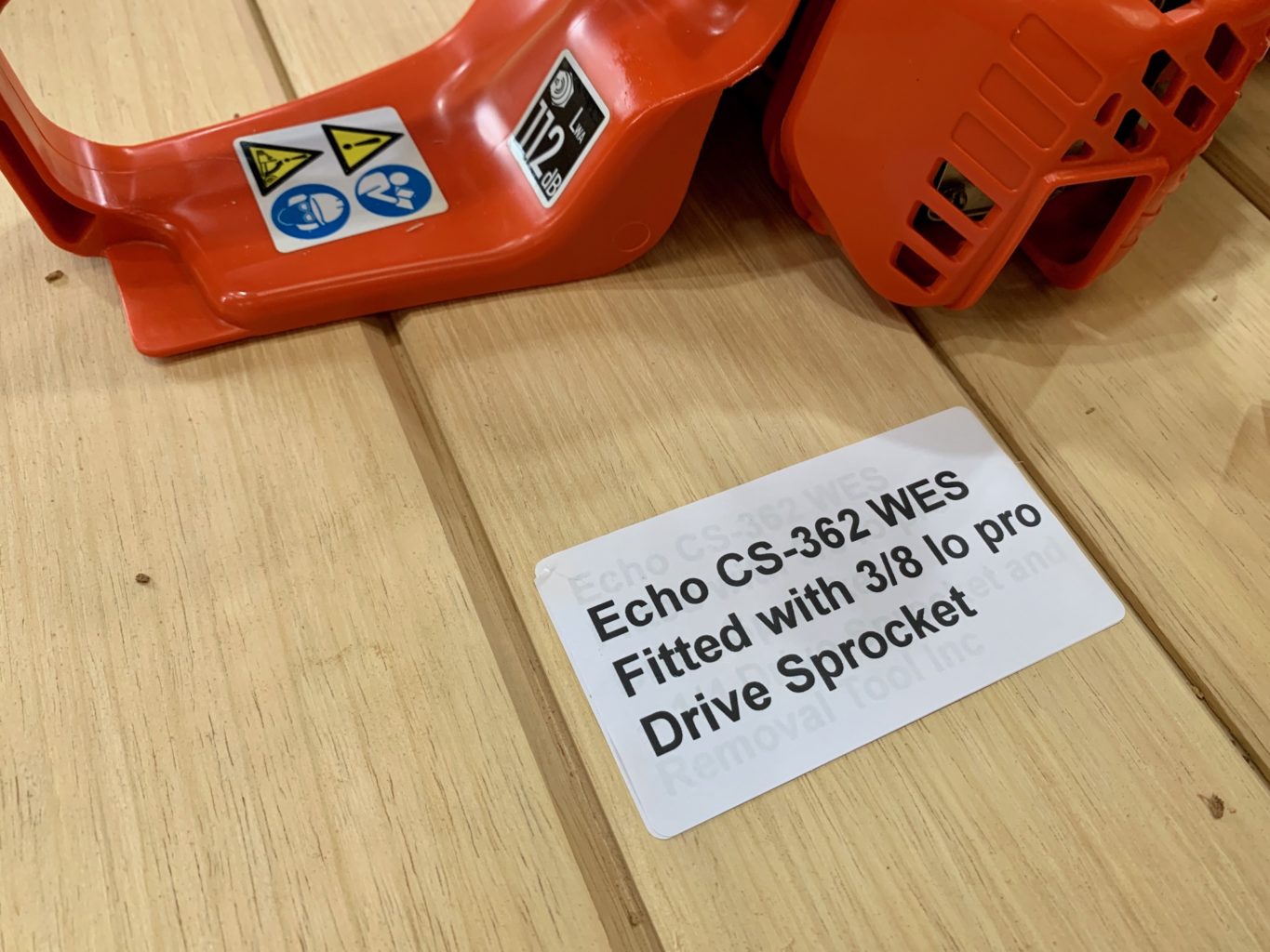 Echo CS362WES. Maneuverable light weight saw ideal for carving 3 8 LP