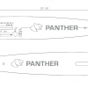 [STIHL0] E10-J1-42K-CV-1 [STIHL] 10"[25cm] Panther Mini Stihl MS150, MS150T, MSA160T 1/4 .043 56 drive links