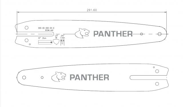 [STIHL0] E10-J1-42K-CV-1 [STIHL] 10"[25cm] Panther Mini Stihl MS150, MS150T, MSA160T 1/4 .043 56 drive links