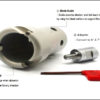 MP21-8-4 Manpa Hole Cutter 4"[10cm] [Requires Large 6" Angle Grinder]