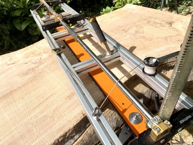 PM80-GB74 Panther Horizon Heavy Chainsaw Mill 80"[200cm] WITH GB 74"[188cm] Milling Bar .404 .063 196 drive links - Image 19