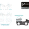 P+404-FSR-100FT Panther Plus Full Skip Ripping Chain .404 .063[1.6mm] 100ft Reel = 1480 Drive Links [includes joiners and tie straps] - Image 5
