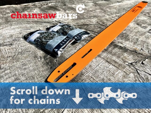 [S4-NS] SNHSA36-50WR-KIT 36"[91cm] GB Lo Pro Milling Bar[Single Slot]+Chains Kit 3/8 Lo Pro .050 114 drive links