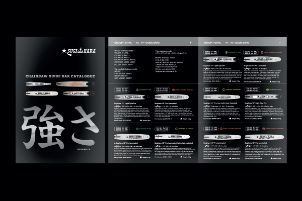 Sugihara bars catalogue