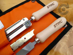 Stihl filing pouch with 3.2mm file for 1/4" chain