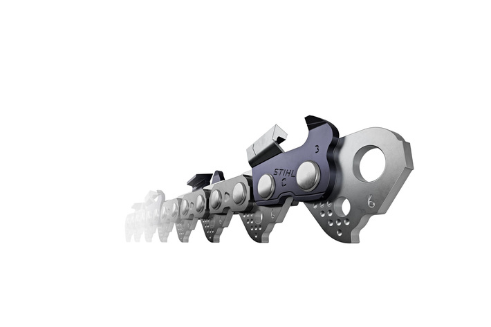 Catena Stihl Speciale Rapid Super 3/8 (RS) 114 Maglie Per Motoseghe - Foto 7
