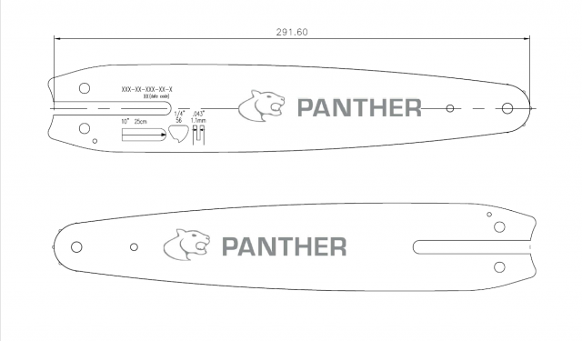 E14-J1-42K-CV-1 14"[35cm] Panther Mini Stihl 1/4 .043 72 drive links